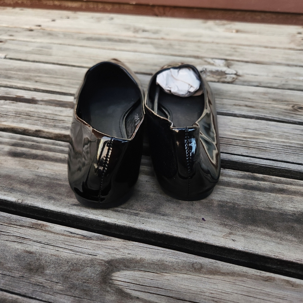 NWOT M&L Shiny Pounted Toe Ballet Flat Office Professional Work 7.5 - Picture 4 of 5